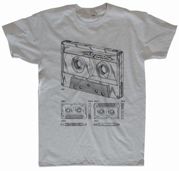Kaseta magnetofonowa compact cassette koszulka 3XL