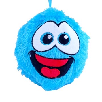 NIEBIESKA włochata PIŁKA FUZZY BALL 20 cm C5964
