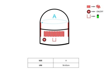 Glovii Капюшон с подогревом универсальный размер: UNI