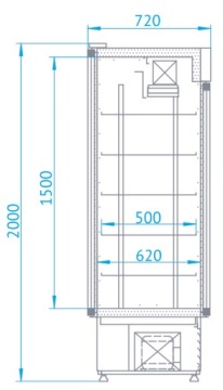 ХОЛОДИЛЬНЫЙ ШКАФ RAPA SCH-2S 725 БЕСПЛАТНАЯ ДОСТАВКА