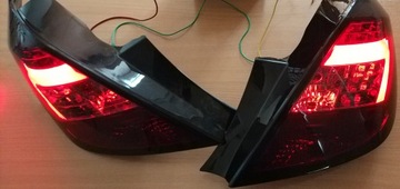 Opel Corsa D 5D Lampy Tylne LED Dymne Tuningowe