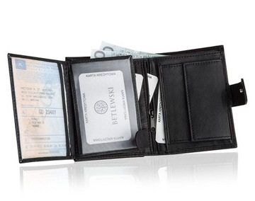 Мужской кожаный кошелек BETLEWSKI, кожаная RFID-карта