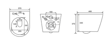 VELDMAN MISA WC RIMLESS SONATA DESKA SLIM PREMIUM