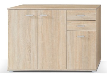 MIKO 1 komoda 3-drzwiowa szuflady 106 cm SONOMA