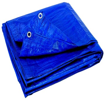 PLANDEKI PLANDEKA 8X10 NIEBIESKA WZMACNIANA 75G