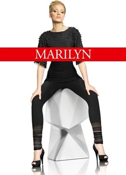 MARILYN KRYJĄCE LEGGINSY Z KORONKĄ FANTAZY 857 M/L