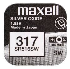 bateria srebrowa mini Maxell 317 SR 516 SW