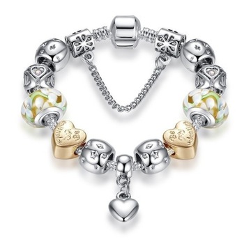 Zestaw beads do bransoletka modułowa PANDORA 12szt