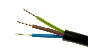 Kabel ziemny , przewód YKY 3x2,5 1mb. 1612