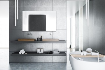 ЗЕРКАЛО ДЛЯ ВАННОЙ 80х60 ПРЯМОУГОЛЬНИК