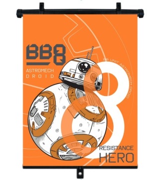 Рулонна штора автомобільна для авто сонцезахисна STAR WARS 1 шт. 36x45 см