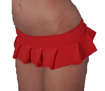 SEXI CZERWONA KROCIUTKA MINI BIODROWKA SZOK TUM-38