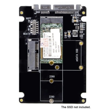 Адаптер SATA3 M.2 NGFF SATA mSATA SSD с двойным корпусом