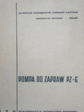 Pompa do zapraw PZ 6