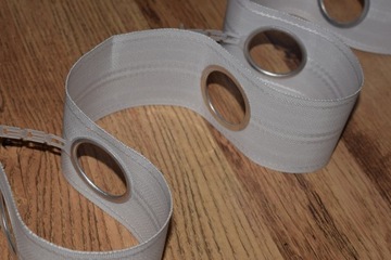 ЛЕНТА с люверсами в комплекте, жесткость для штор и портьер шириной 8 см.