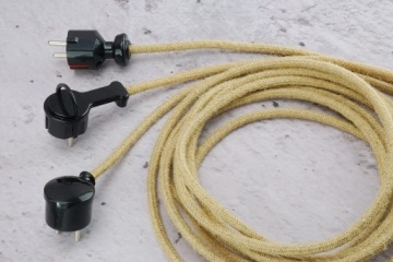 кабель в натуральной оплетке JUTA Spider LOFT