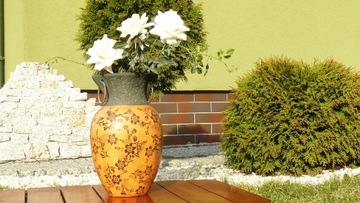 РУЧНАЯ РАБОТА супер ИНДОНЕЗИЯ РЕТРО керамическая ваза