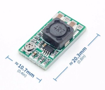 Мини-преобразователь постоянного тока в постоянный ток 4,5–24 В, понижающий, макс. 3 А