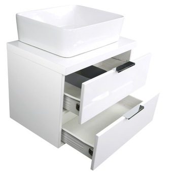SZAFKA ŁAZIENKOWA Z BLATEM 80CM MDF POŁYSK LAKIER