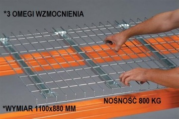 PANEL PÓŁKA SIATKOWA OCYNK DO REGAŁ PALETOWY 1,1 M