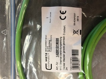 Metz Connect 142M1D19020 M12 прямой - угловой 2,0м