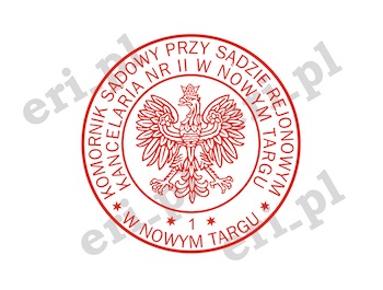 Pieczątka Komornik Sądowy - jakość PRO!