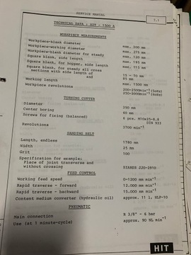 Токарный автомат, шлифовальный станок, питатель на 1500 элементов.