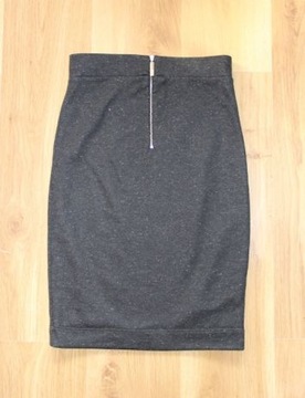 SIMPLE czarna spodniczka + bluzka bluza 36 s 34 xs