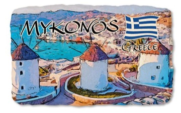 MYKONOS GRECJA GREECE magnes na lodówkę kamień 559