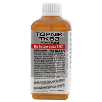 TOPNIK TK83 100ml __ NO CLEAN z pędzelkiem NOWY