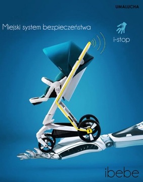 ЭЛЕКТРИЧЕСКАЯ КОЛЯСКА 2IN1 IBEBE I-STOP, ХРОМ B