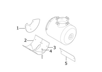 Накладки на бак Brinkmann левый/правый, комплект