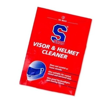 S100 Visor & Helmet Cleaner Chusteczka 1szt.