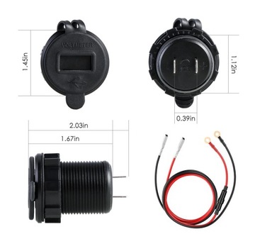 АВТОМОБИЛЬНОЕ ЗАРЯДНОЕ УСТРОЙСТВО 2x USB QC3.0 ВОЛЬТМЕТР 3A ALU