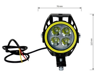 Галогенные кольца 4 x CREE LED 8000 LM + 2 переключателя