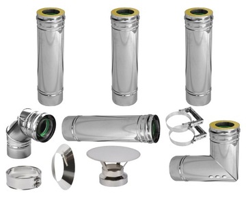 KOMIN IZOLOWANY FI 80/125 PIECE KONDENSACYJNE 3M