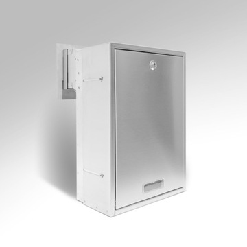 Skrzynka na listy w WĄSKI MUR KOLORY LUB INOX p620