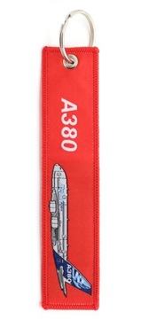 Плетеный брелок Airbus A380 СНИМИТЕ ПЕРЕД ПОЛЕТОМ