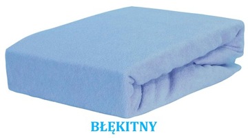 PRZEŚCIERADŁO FROTTE Z GUMKĄ 140x200 BŁĘKITNE