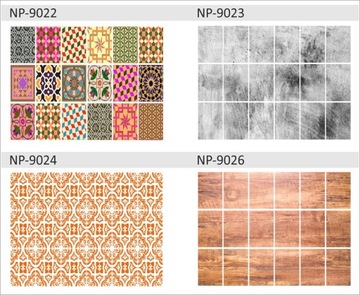 Naklejki na ścianę płytki kafelki schody 25x33cm