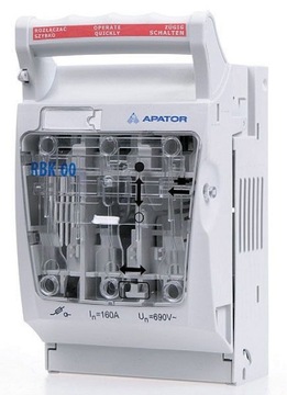 ROZŁĄCZNIK izolacyjny RBK-00 APATOR NH-00 160A