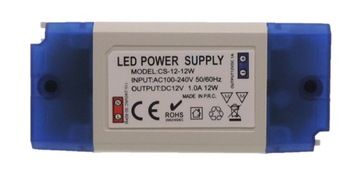 ZASILACZ MONTAŻOWY DO TAŚM LED 12W 12V IP44 1A