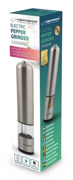 2 x ELEKTRYCZNY STALOWY MŁYNEK DO PIEPRZU I SOLI