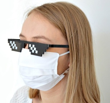 БЕЛАЯ ХЛОПКОВАЯ МАСКА УЛИЧНАЯ МАСКА ПОЛЬША