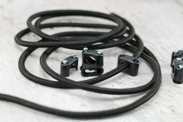 черный держатель кабеля 2,5мм2 1,5мм2 LOFT