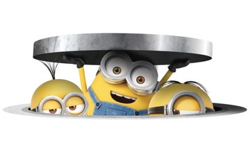 Naklejka na ścianę XXL Minionki w kanale Minions