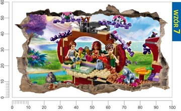 Наклейка на стену LEGO ELVES эльфы дыра на стене