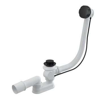 Syfon wannowy korek automatycz czarny-mat A55BLACK