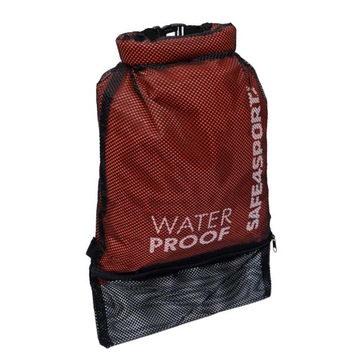 Водонепроницаемый рюкзак, быстросохнущая сетчатая сумка, красный