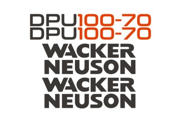 Naklejki oklejenie WACKER NEUSON DPU 100-70